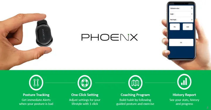 جهاز Phoenix لمراقبة وضعية الرقبة مع التطبيق