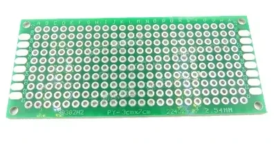 لوحة PCB مثقبة وجهين 3×7