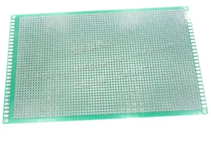 لوحة PCB مثقبة وجهين 9×15